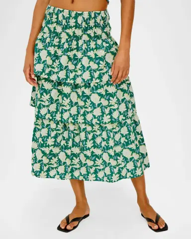 Rails Belle Floral Tiered Midi Skirt | Thumbnail 3
