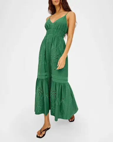 RAILS Blair Embroidered Cotton Maxi Dress | Thumbnail 4 RAILS Blair Embroidered Cotton Maxi Dress | Thumbnail 4