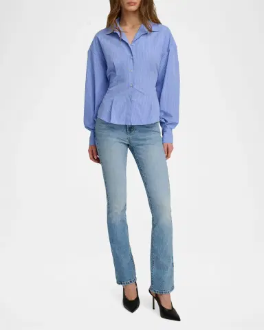 Favorite Daughter The Back Story Striped Tie-Back Shirt | Thumbnail 2 Favorite Daughter The Back Story Striped Tie-Back Shirt | Thumbnail 2