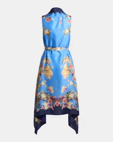 Etro Floral Silk Foulard Vest | Thumbnail 2 Etro Floral Silk Foulard Vest | Thumbnail 2