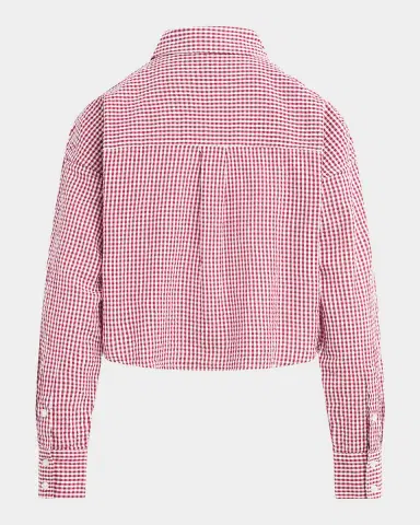 Favorite Daughter The Crop Ex-Boyfriend Gingham Shirt | Thumbnail 5 Favorite Daughter The Crop Ex-Boyfriend Gingham Shirt | Thumbnail 5