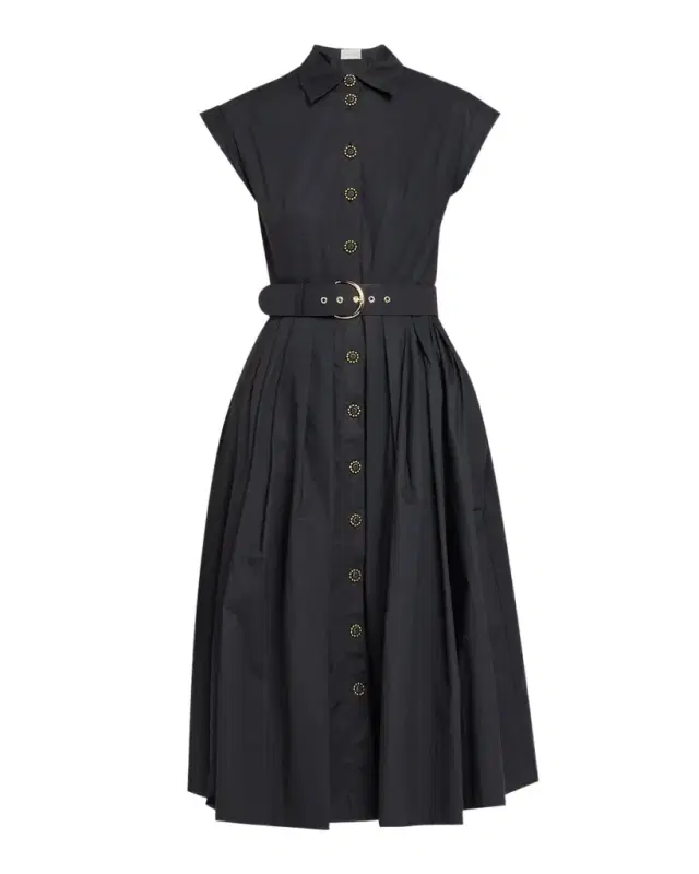 Octavia Floral Cap-Sleeve Dress