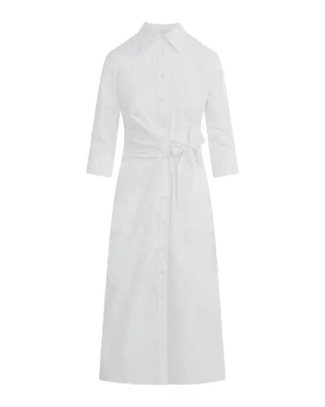 Favorite Daughter The Well Mannered Stretch Cotton Midi Dress