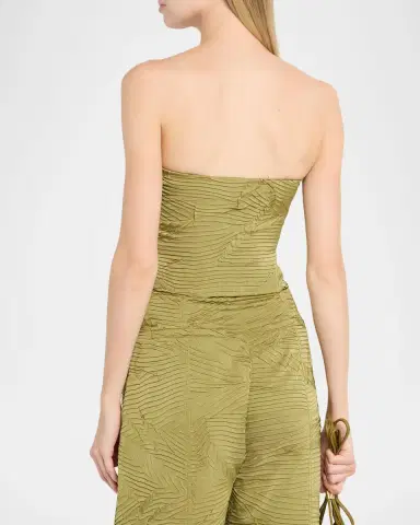 Ulla Johnson Heleen Satin Strapless Crop Top | Thumbnail 3 Ulla Johnson Heleen Satin Strapless Crop Top | Thumbnail 3