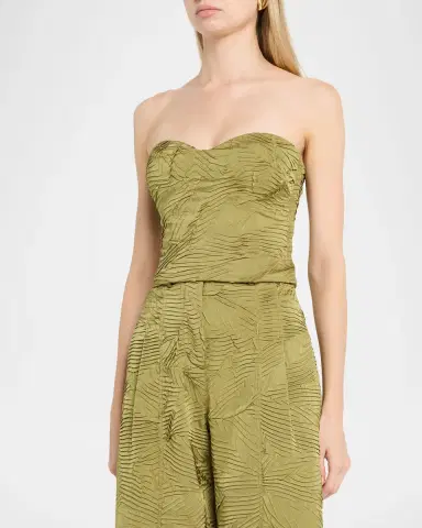 Ulla Johnson Heleen Satin Strapless Crop Top | Thumbnail 4 Ulla Johnson Heleen Satin Strapless Crop Top | Thumbnail 4
