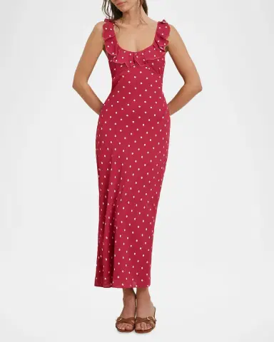 Favorite Daughter The Blossom Sleeveless Polka-Dot Dress | Thumbnail 2