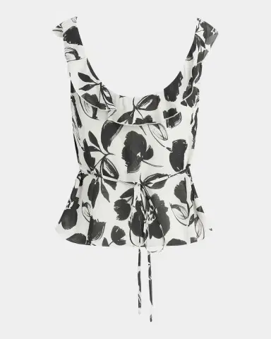 Favorite Daughter The Love Note Ruffled Sleeveless Georgette Top | Thumbnail 5 Favorite Daughter The Love Note Ruffled Sleeveless Georgette Top | Thumbnail 5
