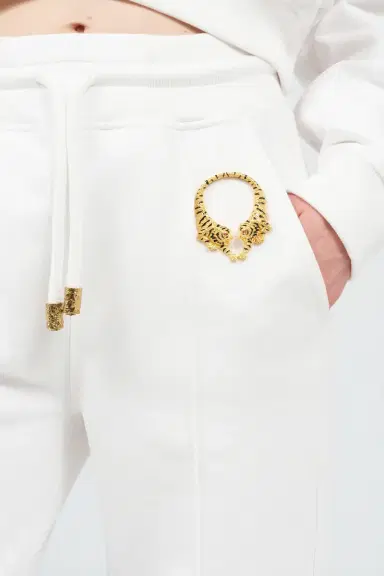 Roberto Cavalli White Roar Trousers | Thumbnail 5 Roberto Cavalli White Roar Trousers | Thumbnail 5