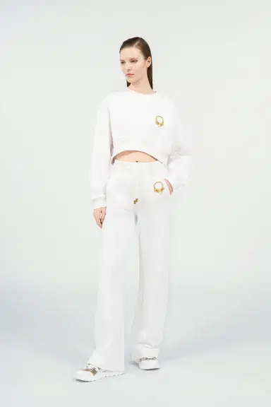 Roberto Cavalli White Roar Trousers | Thumbnail 7 Roberto Cavalli White Roar Trousers | Thumbnail 7