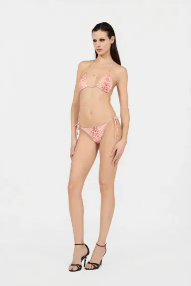 Roberto Cavalli Jaguar Pink Print Bikini Bottom | Thumbnail 6