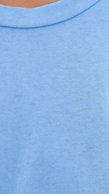 perfectwhitetee Harley Cotton Boxy Crew Neck Tee Pacific Blue | Thumbnail 6