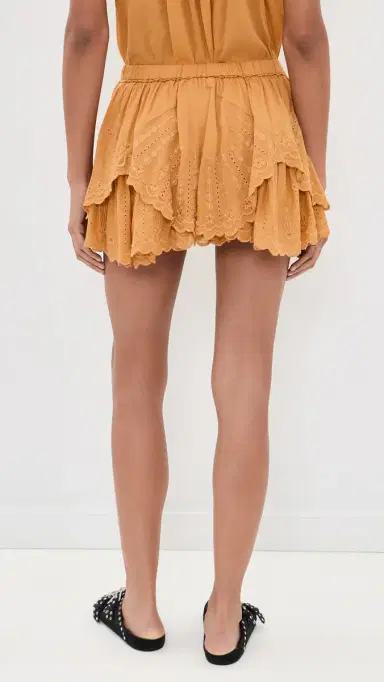 Isabel Marant Étoile Layale Mini Skort Caramel | Thumbnail 3 Isabel Marant Étoile Layale Mini Skort Caramel | Thumbnail 3
