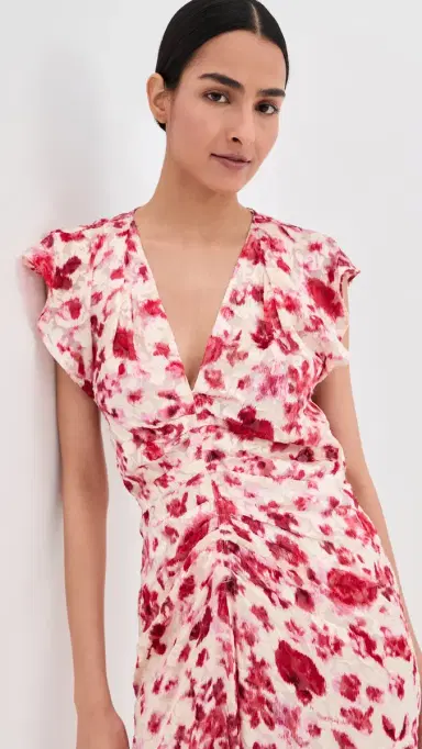 Isabel Marant Lyndsay Dress Ecru/Pink 40 | Thumbnail 5