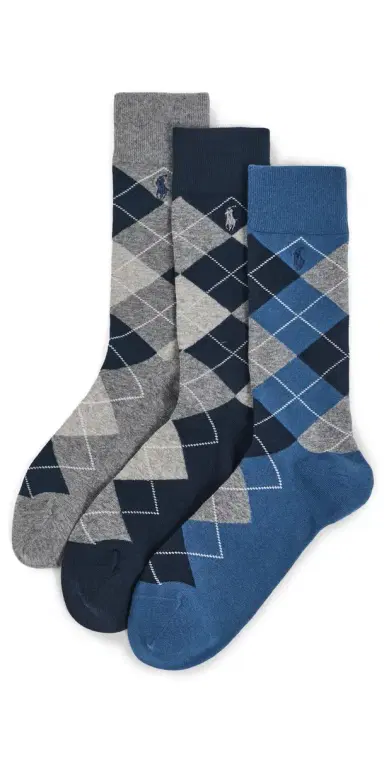 Polo Ralph Lauren Argyle Slack Socks 3 Pack | Thumbnail 1