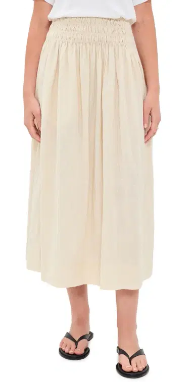 The Great. The Viola Skirt Natural | Thumbnail 1 The Great. The Viola Skirt Natural | Thumbnail 1