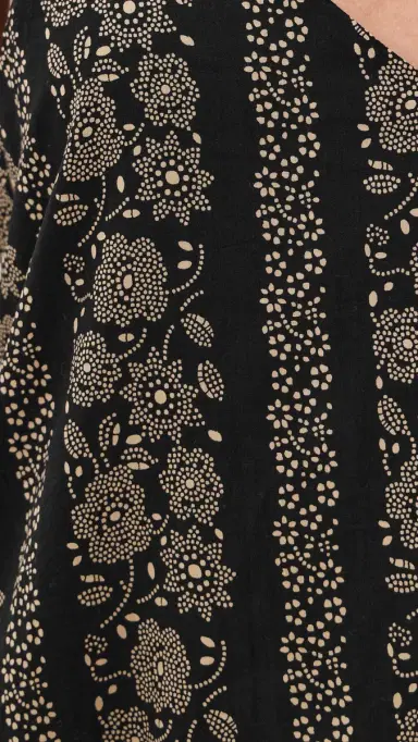The Great. THE GREAT. The Drop Waist Midi Dress Black & Cream Token Floral | Thumbnail 6 The Great. THE GREAT. The Drop Waist Midi Dress Black & Cream Token Floral | Thumbnail 6