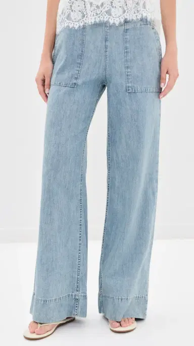 Free People Breezy Denim Pull On Jeans Dusk | Thumbnail 2 Free People Breezy Denim Pull On Jeans Dusk | Thumbnail 2