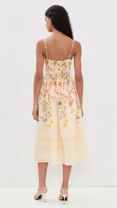 En Saison Kacey Midi Dress Ivory Floral Multi L | Thumbnail 3
