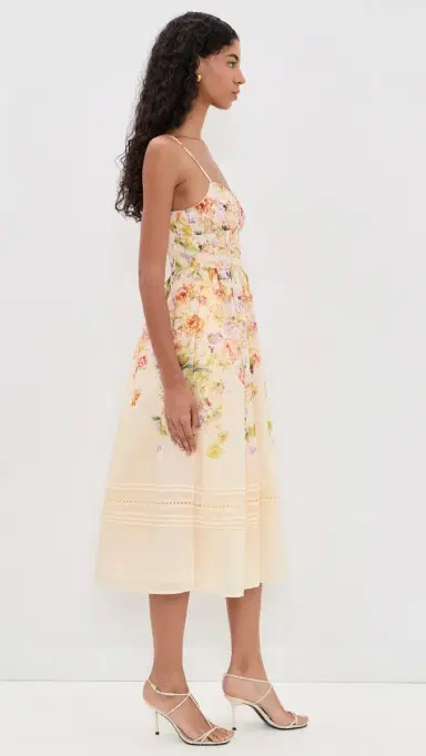 En Saison Kacey Midi Dress Ivory Floral Multi L | Thumbnail 4