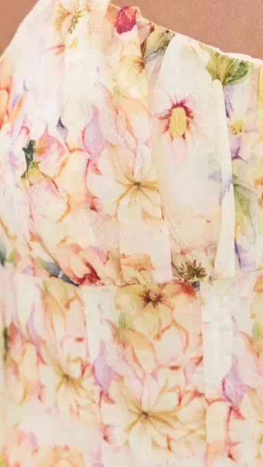 En Saison Kacey Midi Dress Ivory Floral Multi L | Thumbnail 6