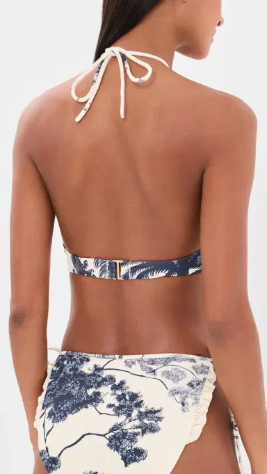 HUNTER BELL Belize Bikini Top Bermuda Toile S | Thumbnail 3