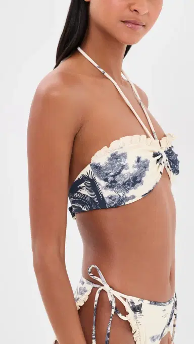 HUNTER BELL Belize Bikini Top Bermuda Toile S | Thumbnail 4