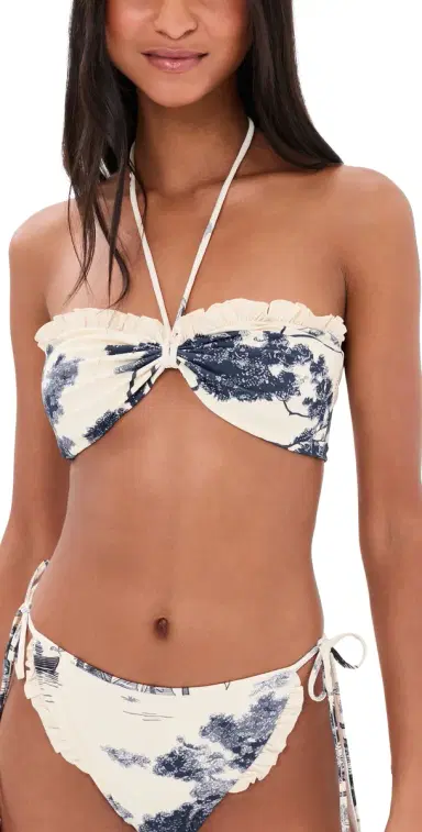 HUNTER BELL Belize Bikini Top Bermuda Toile S | Thumbnail 1