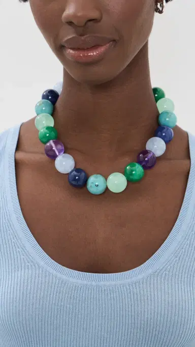 BaubleBar Jane Beaded Necklace Blue | Thumbnail 3 BaubleBar Jane Beaded Necklace Blue | Thumbnail 3