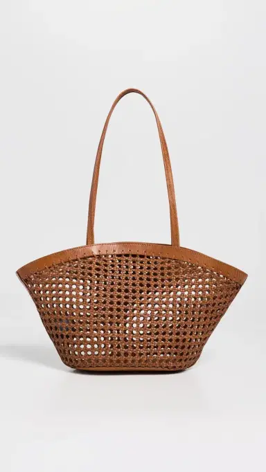 Madewell Caning Market Tote Toasted Coconut One Size | Thumbnail 2