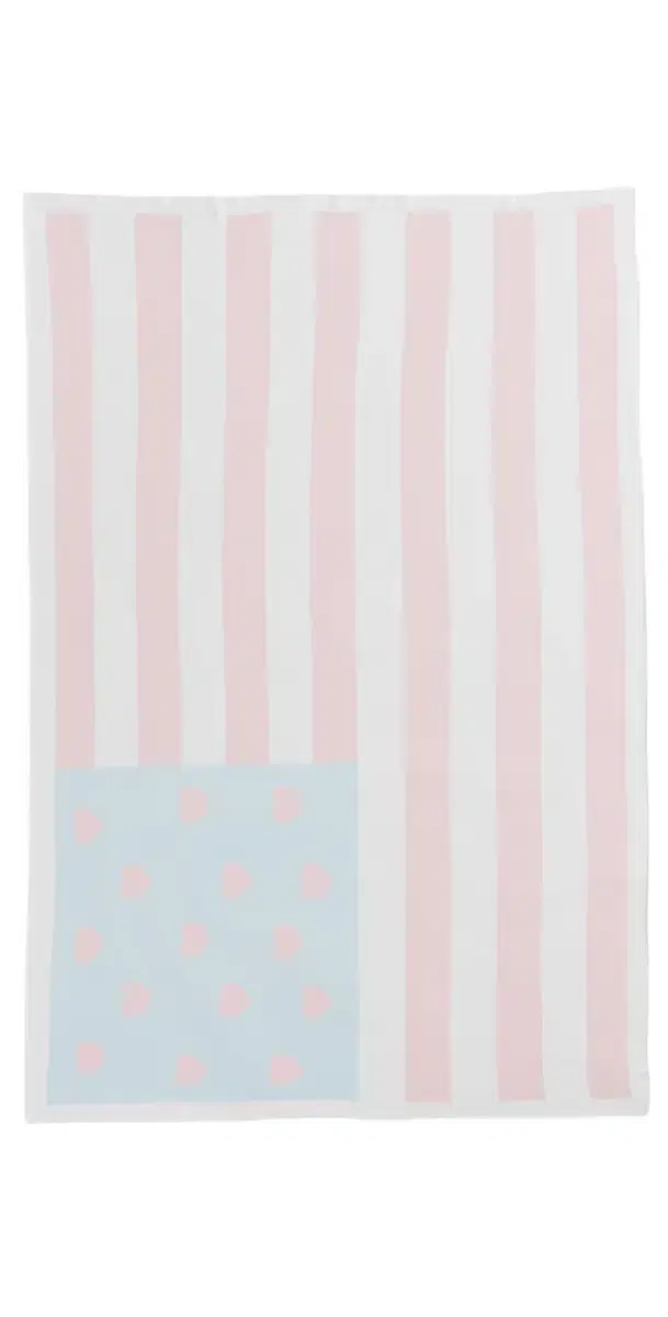 LoveShackFancy American Flag Blanket Weathered Rose One Size