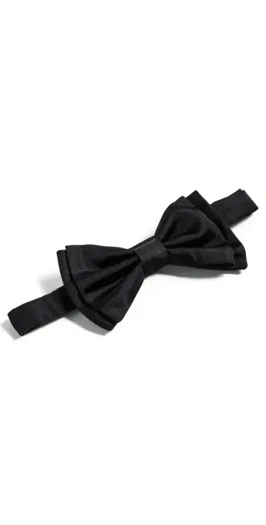 BOSS Silk Jacquard Bow Tie Black One Size | Thumbnail 1 BOSS Silk Jacquard Bow Tie Black One Size | Thumbnail 1