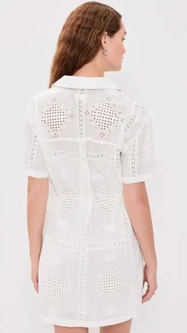 Z Supply Annabelle Eyelet Mini Dress White | Thumbnail 3