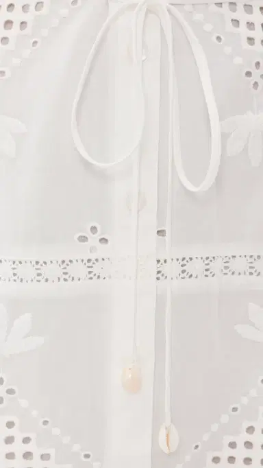 Z Supply Annabelle Eyelet Mini Dress White | Thumbnail 6