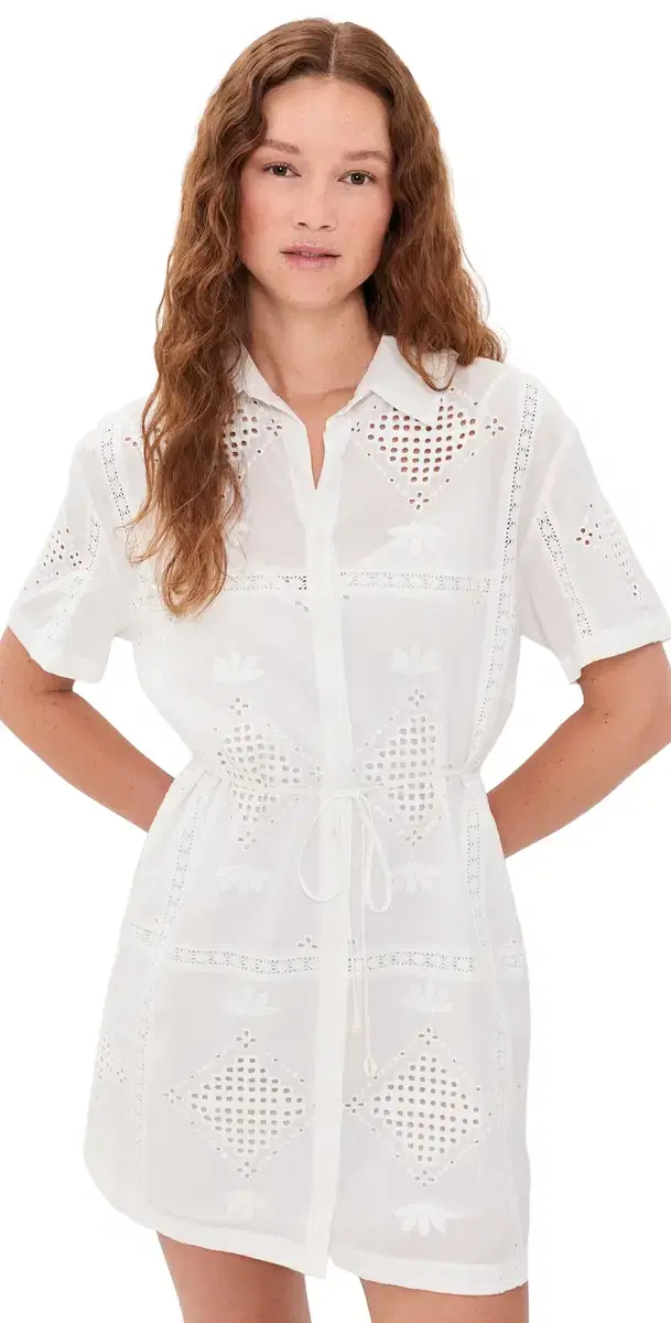 Z Supply Annabelle Eyelet ini Dress White
