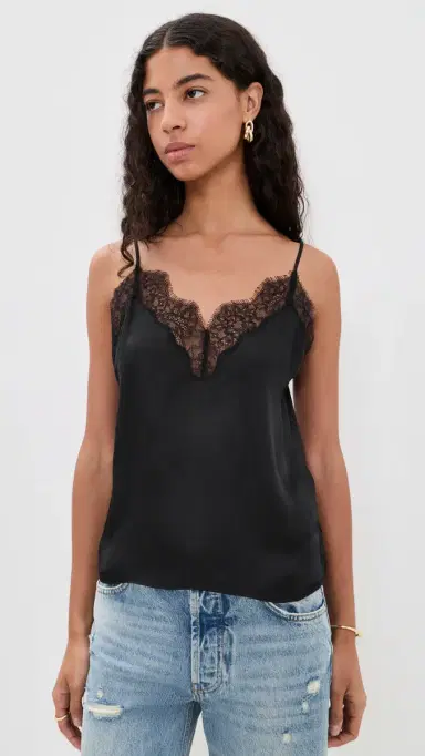 Anine Bing Mael Camisole Black | Thumbnail 2