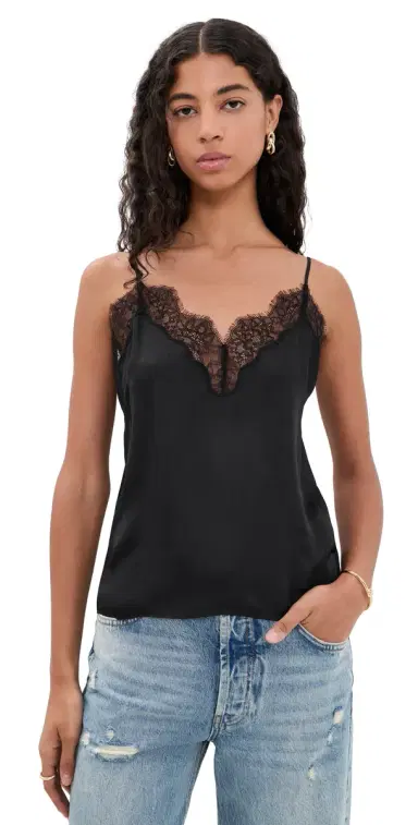 Anine Bing Mael Camisole Black | Thumbnail 1