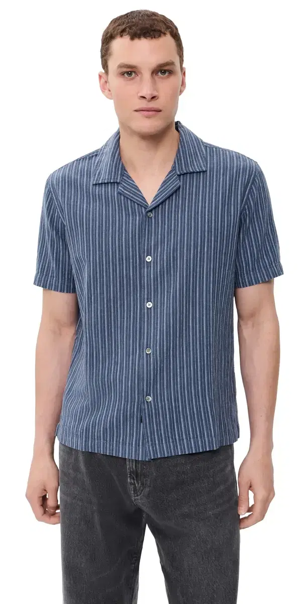 RAILS Ely hirt Navy Multi tripe