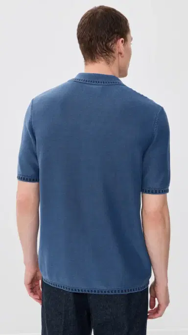 Wax London Ivy Knit Shirt Blue | Thumbnail 3 Wax London Ivy Knit Shirt Blue | Thumbnail 3