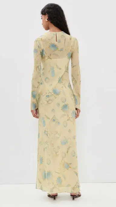 SIR. Cecile Long Sleeve Dress Eira Butter | Thumbnail 3