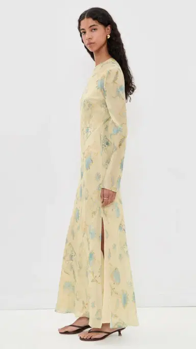 SIR. Cecile Long Sleeve Dress Eira Butter | Thumbnail 4