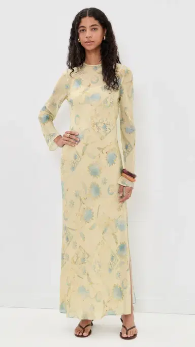 SIR. Cecile Long Sleeve Dress Eira Butter | Thumbnail 5
