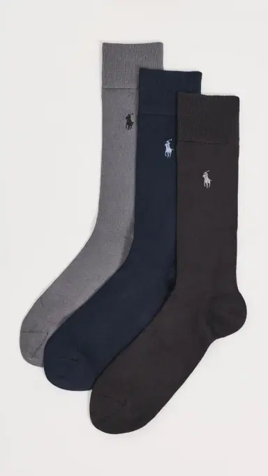 Polo Ralph Lauren Supersoft Flat Knit Slack Socks 3 Pack | Thumbnail 2