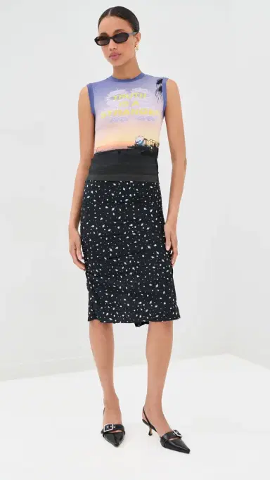Meryll Rogge Side Drape Slip Skirt | Thumbnail 5