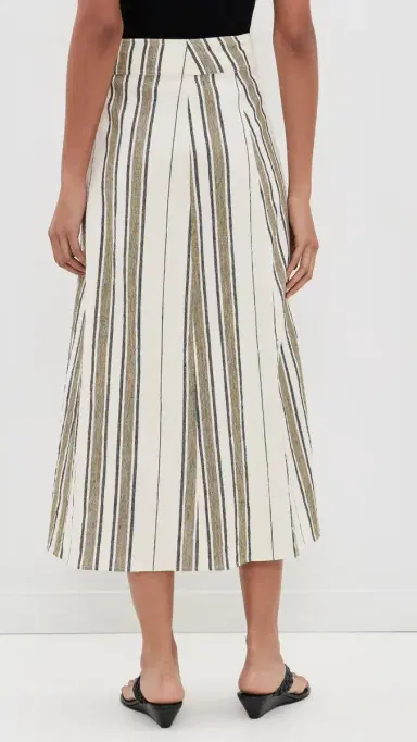 APIECE APART Stripe Marsala Wrap Skirt | Thumbnail 3