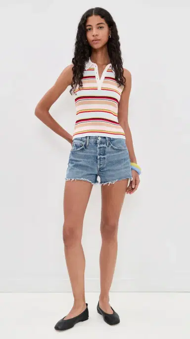 Rowing Blazers Halter Polo Tank Top Multi-Color S | Thumbnail 5