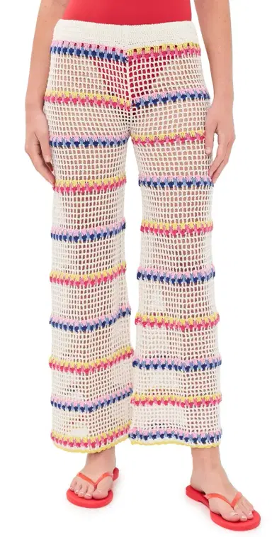 CeliaB Iren Crochet Cover Up Pants Multi L | Thumbnail 1
