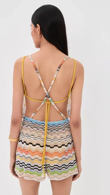 Missoni Short Coverup Romper SMSNP-Multi 40 | Thumbnail 3 Missoni Short Coverup Romper SMSNP-Multi 40 | Thumbnail 3