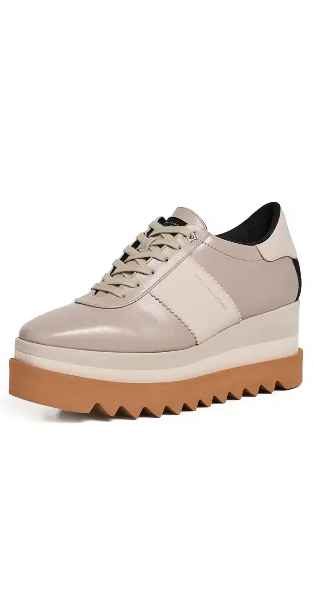 Stella McCartney Sneakelyse Grainy Eco Alter Mat + Suede W/ Micro Outsole Moss