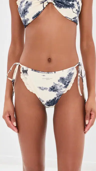 HUNTER BELL Belize Bikini Bottoms Bermuda Toile S | Thumbnail 2