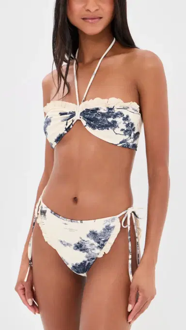 HUNTER BELL Belize Bikini Bottoms Bermuda Toile S | Thumbnail 4